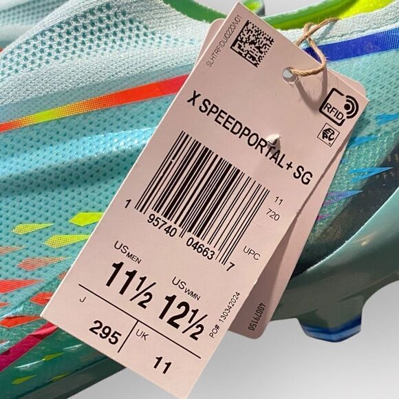 Adidas X Speed Portal + Elite SG Clear Aqua Soccer Cleats GW8420 Mens 11.5 New - Picture 12 of 12
